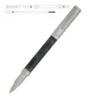 Magnetic Vertex Brushed Satin Rollerball Pen Kit