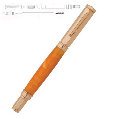 Magnetic Vertex Gold Rollerball Pen Kit