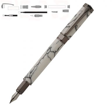 Vertex Supreme Gun Metal Fountain Pen Kit