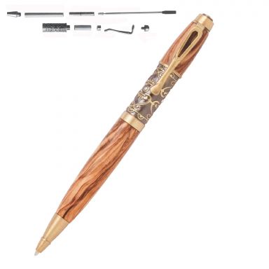 Filibella Antique Brass Twist Pen Kit