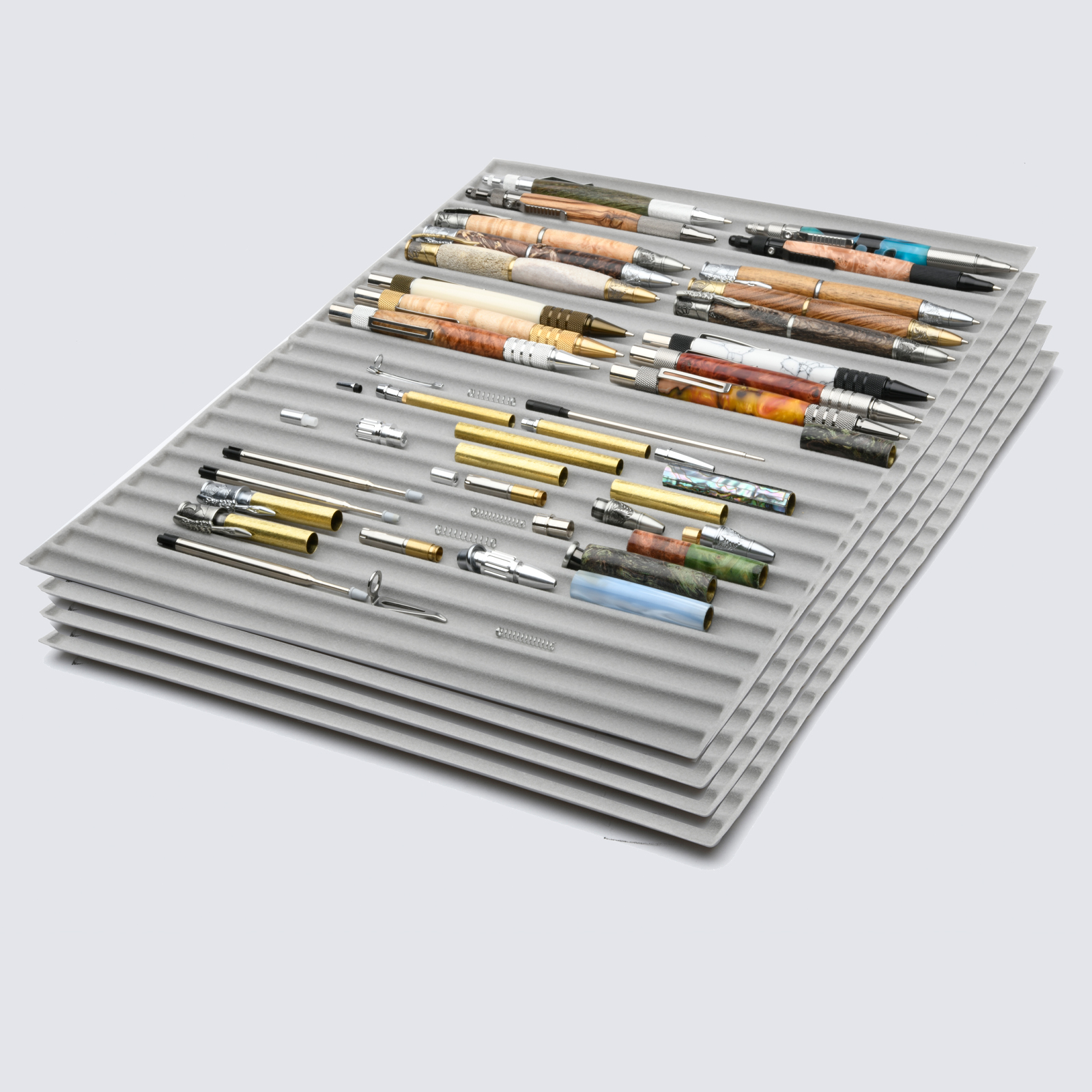 Pen+Gear Plastic Mini 2-Drawer Desk Organizer, White