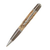 Gatsby Grande Chrome and Gun Metal Twist Pen Kit