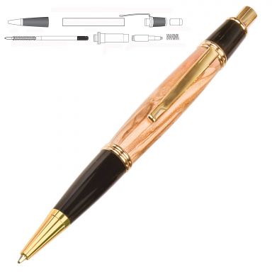 Gatsby Gold Click Pen Kit