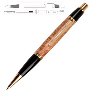 Gatsby Gold Titanium Click Pen Kit