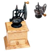 Cast Bronzed Coffee Grinder Mechanism: 3 in. x 4 in. x 6 in. high