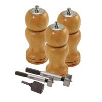 3 Salt Shaker & Peppermill Combo Starter Set