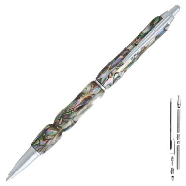 Groove Satin Chrome Click Pen Kit