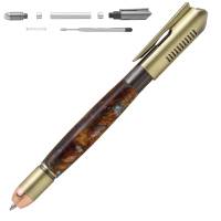 Handgun Antique Brass Click Pen Kit