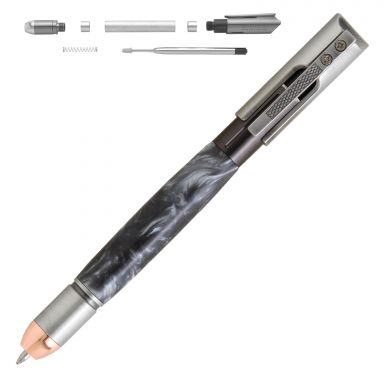 Handgun Antique Pewter Click Pen Kit