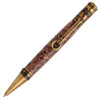 Horse Antique Brass Twist Pen Kit