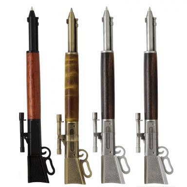 4 Lever Action Click Pen Kit Starter Set - with Metal Gunstock