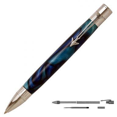 Jet Airliner Chrome Twist Pen Kit