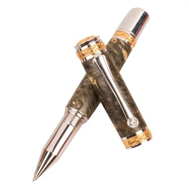 Majestic 22kt Gold/Chrome Rollerball Pen Kit