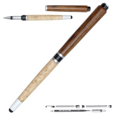 Pool Cue Black Band Rollerball Pen Kit