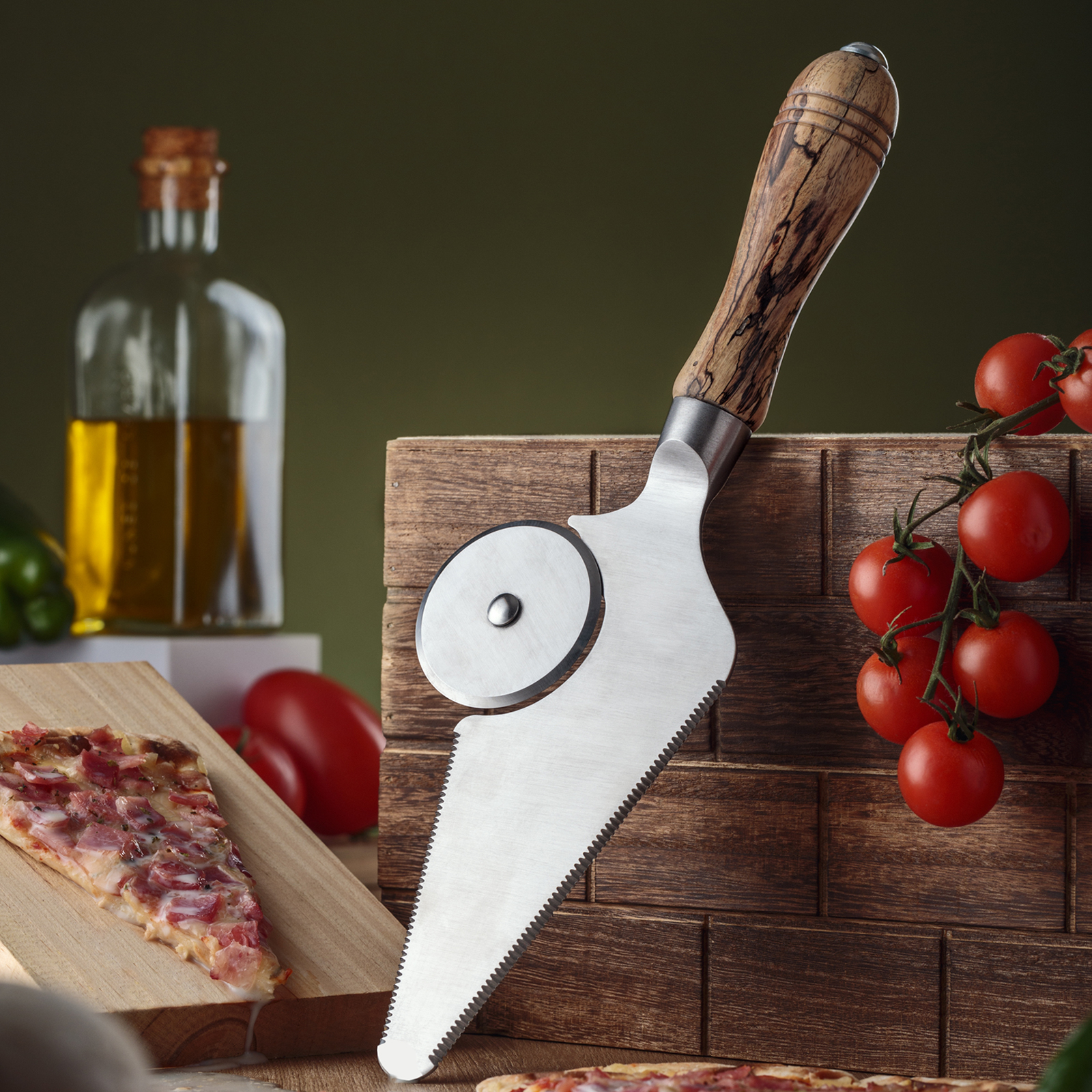 3 in 1 Pizza Cutter, Slicer and Server at Penn State Industries