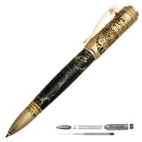 Police Click Pen Kit in Matte  Gold