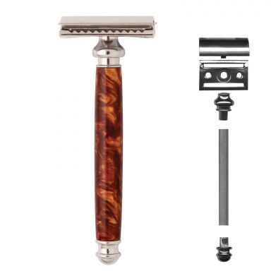 Safety Razor Handle Kit in Chrome