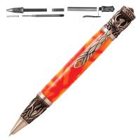 Phoenix Rising Antique Pewter Twist Pen Kit