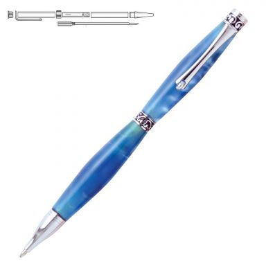 Chic-Line V2 Chrome Twist Pen Kit