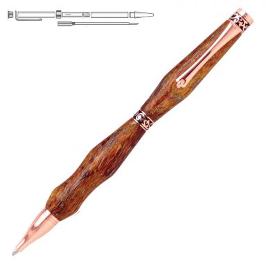 Chic-Line V2 Rose Gold Twist Pen Kit