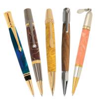 Single Tube Pen Bundle: 5 Pen Kits, FREE drill bit and FREE Bushings