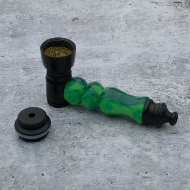 Smoking Pipe Kit in Black Anodized Aluminum