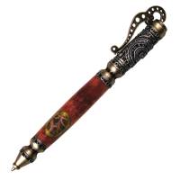 Steampunk Clock Epoxy Filled Pen Inlay Blank for Steampump Pen Kits