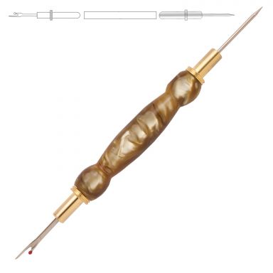 2-in-1 Seam Ripper and Stiletto in 24kt Gold