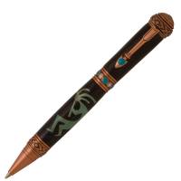 Kokopelli Laser Inlay Blank for Southwest Pen Kits