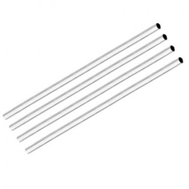 White Pen Blank Tubes: 8mm x 10 in., 4pk