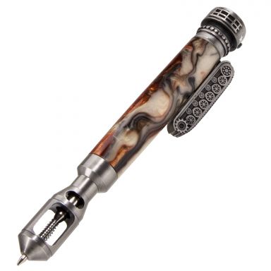 Tank Antique Pewter Twist Pen Kit