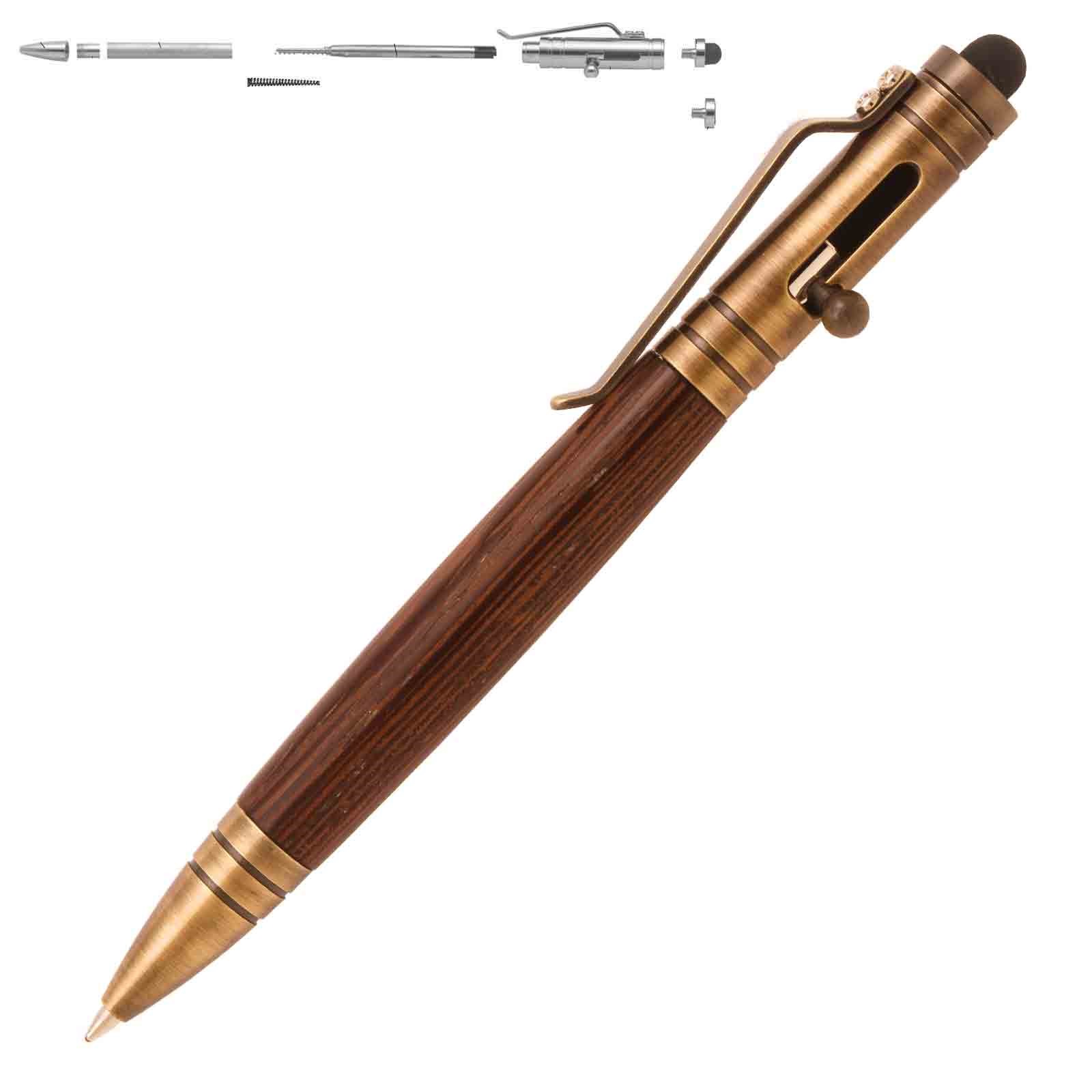 Penn State Industries PKCP 8010 Bolt Action 30 Cal Ballpoint Pen Kit  Woodturning Project (3、クローム)