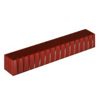 Aluminum Red Honeycomb 3/4in. x 3/4in. X  5in. Pen Blank