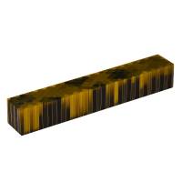 Aluminum Black and Yellow Honeycomb 3/4in. X 3/4in. X 5in. Pen Blank