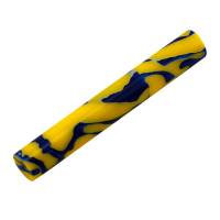 Aquabright Blue and Yellow Swirl 3/4 in. x 3/4 in. x 5 in.   Pen Blank