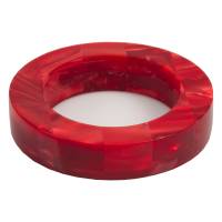 Bangle Bracelet Red Velvet  2-1/4in. ID, 3-3/8in. OD, 3/4in. Thick Acrylic Blank