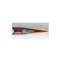 Pool Cue Inlay Blank Style D with Abalone Window: 3/8in. Tube