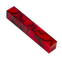 Kirinite Red Devil Pattern Style 3/4 in. x 3/4 in. x 5 in. Pen Blank