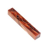 Lava Bright Classic Orange and Gold 3/4 in. x 3/4 in. x 5 in. Pen Blank