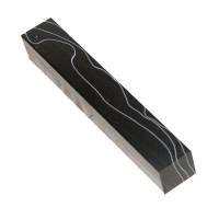 Lava Bright Classic 2 Black with White Thread 3/4 in. x 3/4 in. x 5 in. Pen Blank