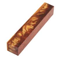 Rhino Amber Waves 7/8 in. x 7/8 in. x 5 in. Pen Blank