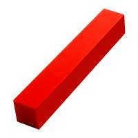 Football Team Color Red 3/4in. x 3/4in. x 5in. Pen Blank