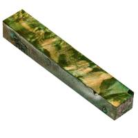 Stabilized Green Maple Burl 7/8 in. x 7/8 in. x 5 in. Jumbo Pen Blank