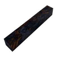 Stabilized Grey/Black Maple Burl 3/4 in. x 3/4 in. x 5 in. Pen Blank