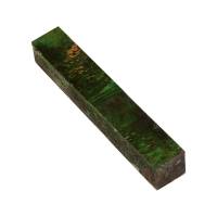 Stabilized Colored Green Box Elder 3/4 in. x 3/4 in. x 5 in. Pen Blank