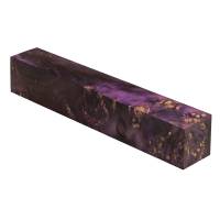 Stabilized Colored Purple Box Elder 3/4 in. x 3/4 in. x 5 in. Pen Blank