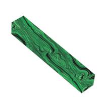 Tru Stone Malachite Green 3/4 in. x 3/4 in. x 5-1/2 in. Pen Blank